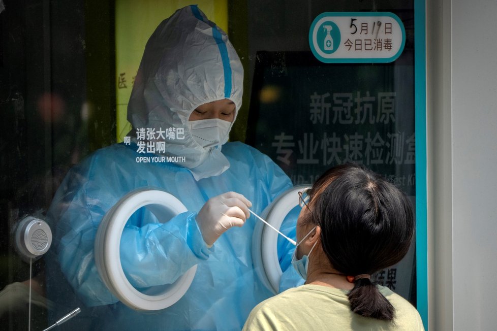 Šíření koronaviru v Číně (19.5.2022)