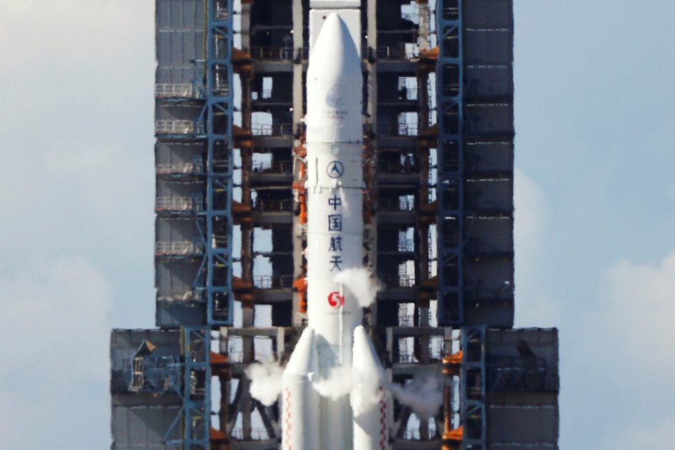 Čínská mise na Mars a start rakety Dlouhý pochod 5 (23. 7. 2020)