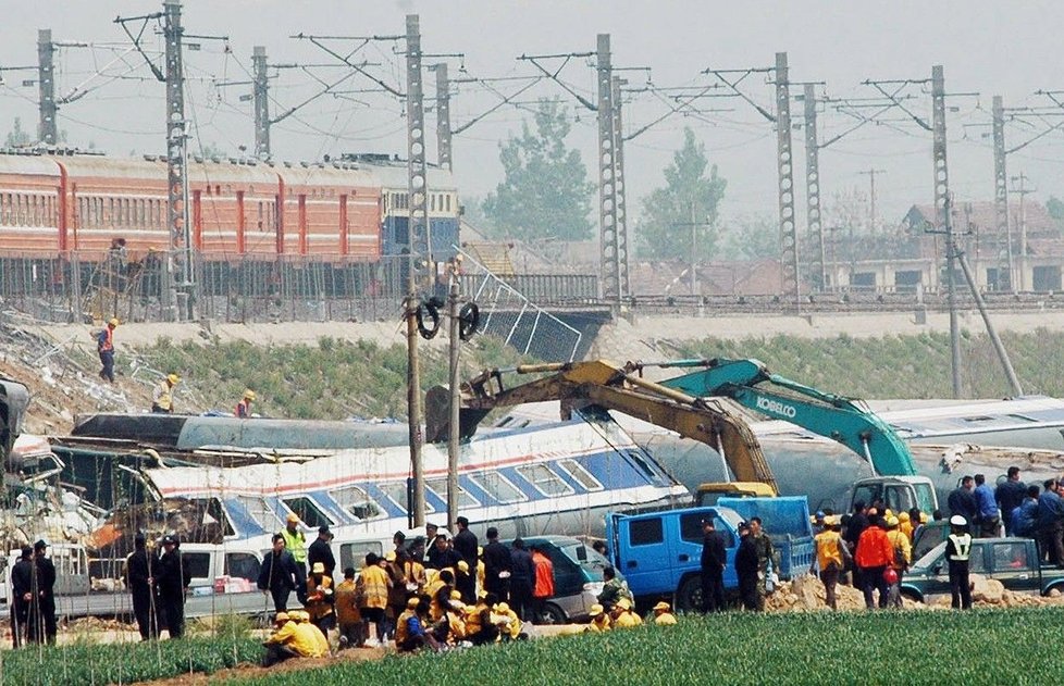 Železniční nehoda v Číně, 2008