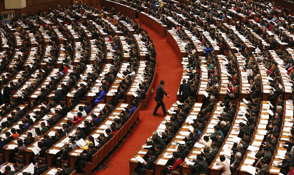 Zasedání čínského parlamentu v Pekingu