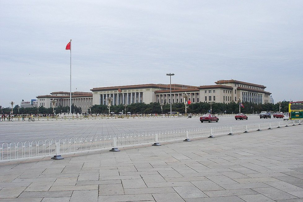 Velký sál lidu v Pekingu hostí sjezd komunistů.