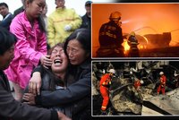 Děsivý požár na čínských jatkách: Přes 120 mrtvých a zděšení i rozzuření příbuzní
