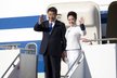 Čínský prezident Si Ťin-pching s manželkou Xi při státní návštěvě USA