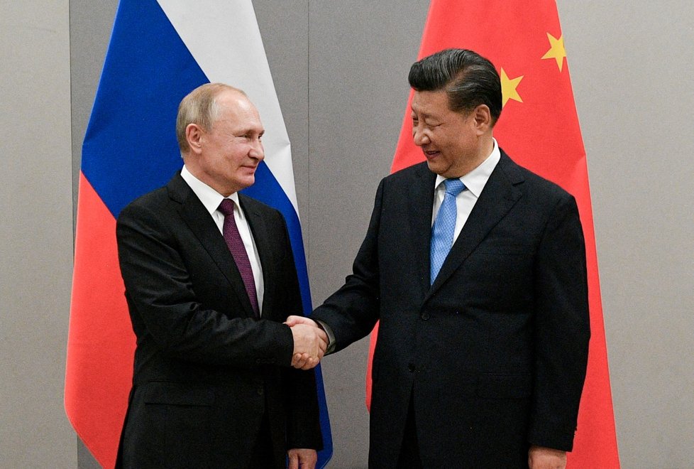 Vladimir Putin a Si Ťin-pching na summitu roku 2019