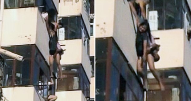 Sebevražedkyni (20) se podařilo přítelovi po skoku z okna zachránit