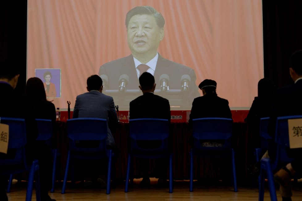 Sjezd čínských komunistů v Pekingu (16. 10. 2022)