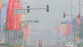 Peking se smogem bojoval i během letní olympiády 2008