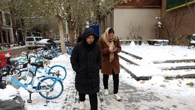 Sněhová kalamita v Číně (15. 12. 2023)