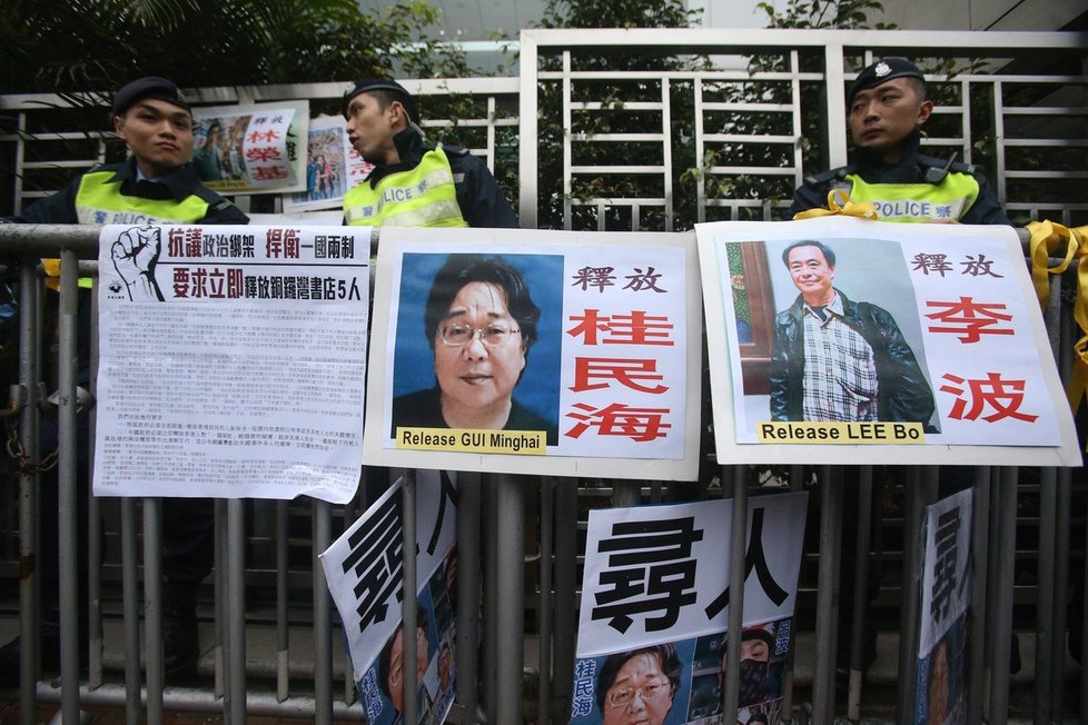 Protest za propuštění Guiho Minhaie