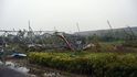Škody způsobené tornádem v Číně