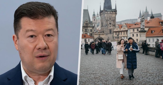 Tomio Okamura (SPD) jel do Číny nalákat další turisty.