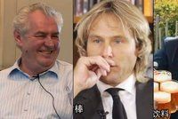 Čína odvysílala estrádu o Česku. V hlavních rolích: Zeman, Nedvěd, Zaorálek