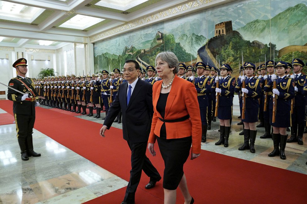 Britská premiérka Theresa Mayová v Číně