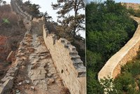 Velká čínská betonová zeď: Číňané zfušovali opravu. Památku zalili betonem