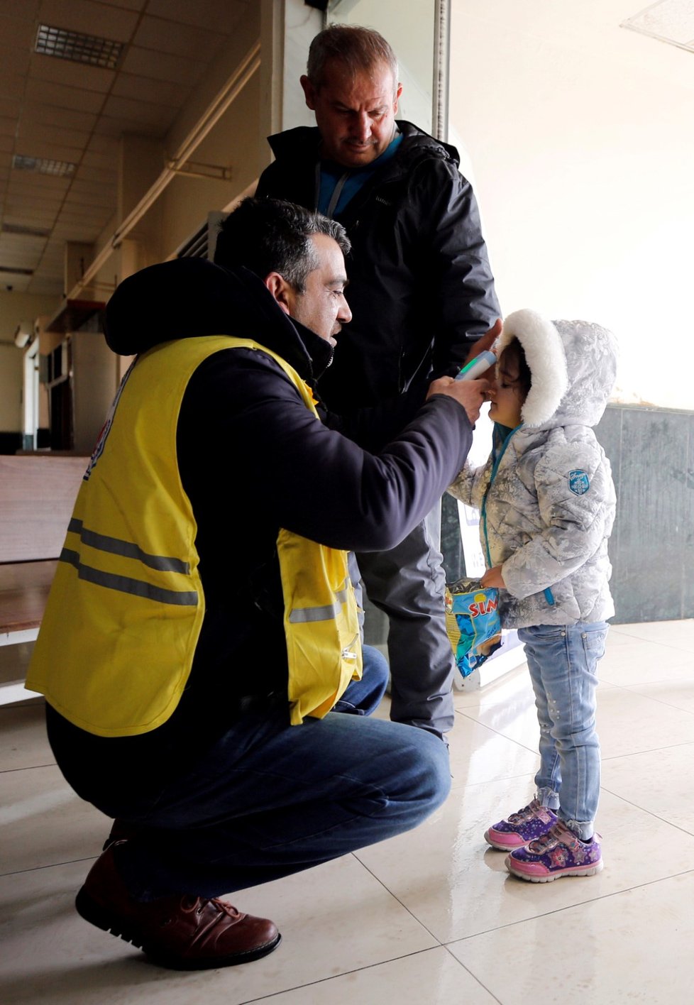 Kontrola cestujících na hranicích mezi Sýrií a Libanonem