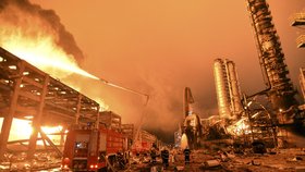 V Číně vybuchla chemická továrna.