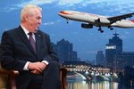 Zeman se zasazoval o letecké spojení s Čínou.