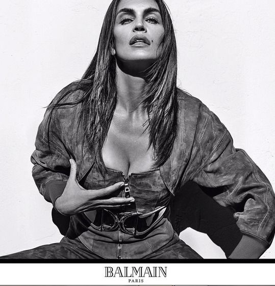 Cindy Crawford v kampani pro Balmain