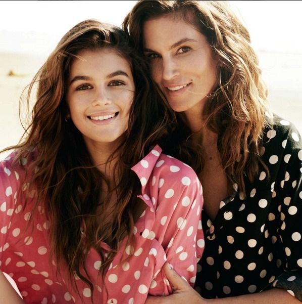 Cindy Crawford se svojí dcerou Kaiou