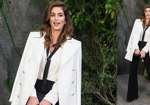 Styl podle celebrit: Okouzlující Cindy Crawford v bílém saku