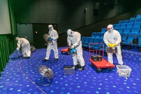 CineStar Anděl - dezinfekce a příprava na otevření