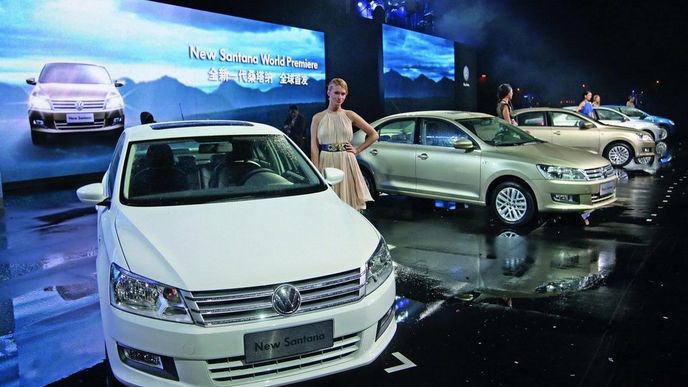 Čínská premiéra nového Volkswagenu Santana (reprofoto: Autorevue)