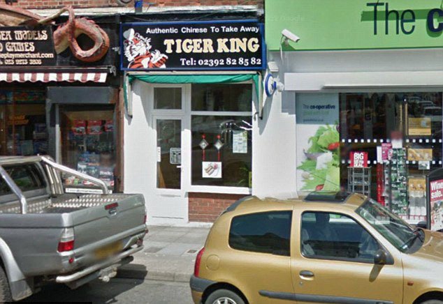 Čínská restaurace Tiger King v Portsmouth