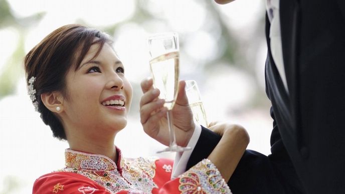 Čínská svatba, ilustrační foto