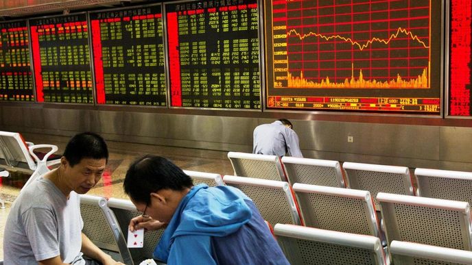 čínské akciové trhy