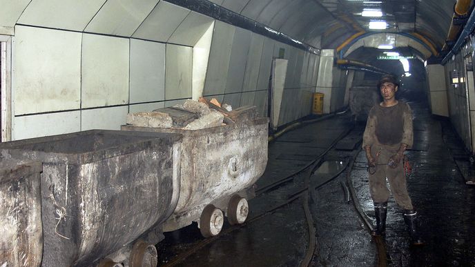 Čínský horník (ilustrační foto)