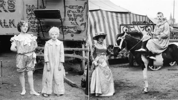 Historické fotografie cirkusů, které před rokem 1914 navštivily irské město Strabane
