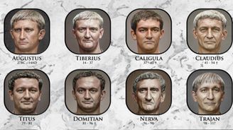 Jak doopravdy vypadali římští císaři? Umělec díky umělé inteligenci vytvořil realistické portréty antických vládců