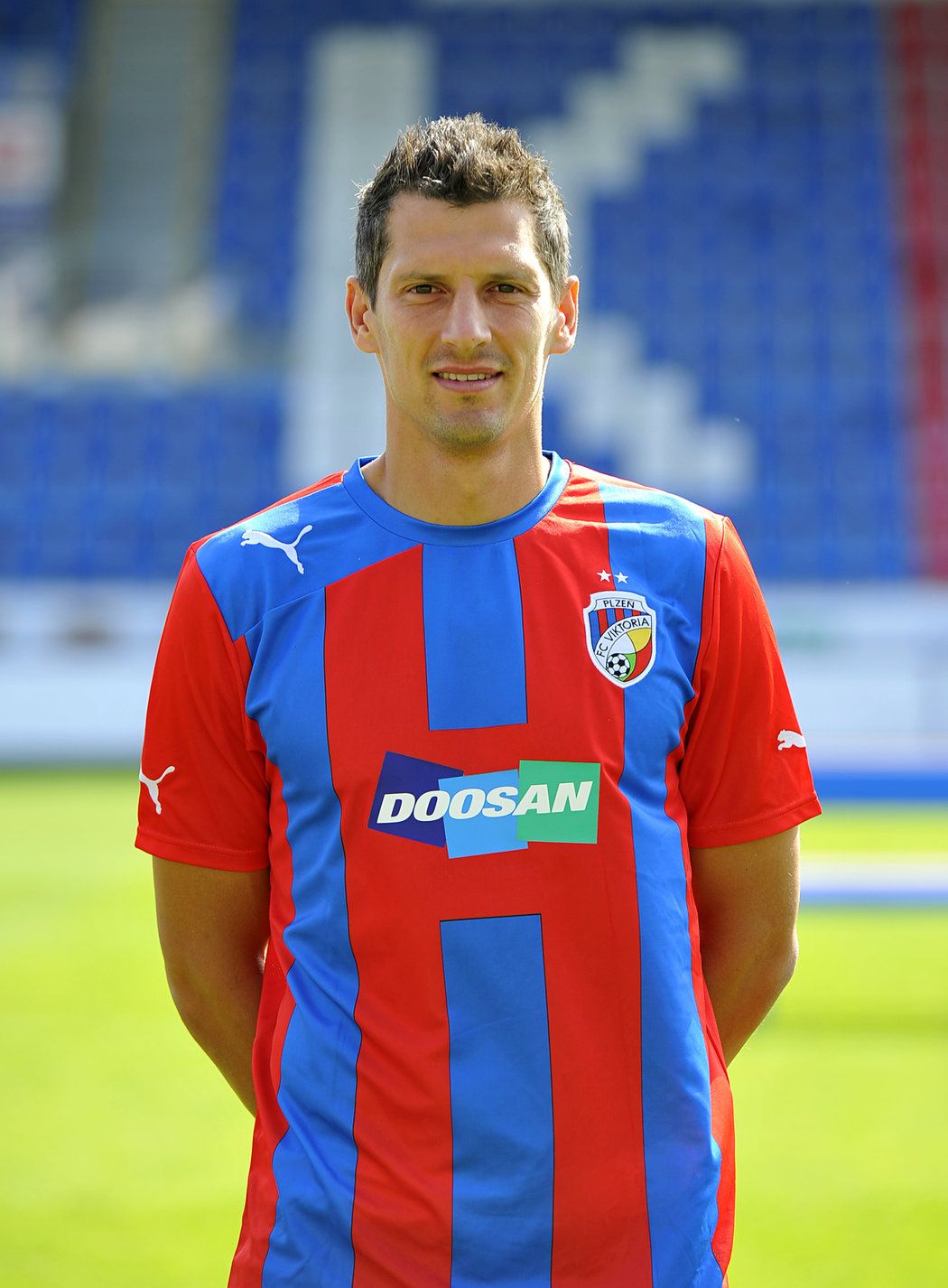 Fotbalista Marán Čišovský v dresu Viktorie Plzně