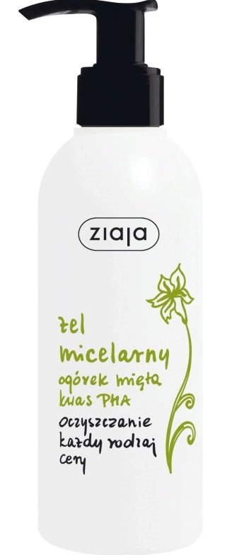 Ziaja Okurka máta micelární gel, 99 Kč (200ml), koupíte na www.ruzova10.cz