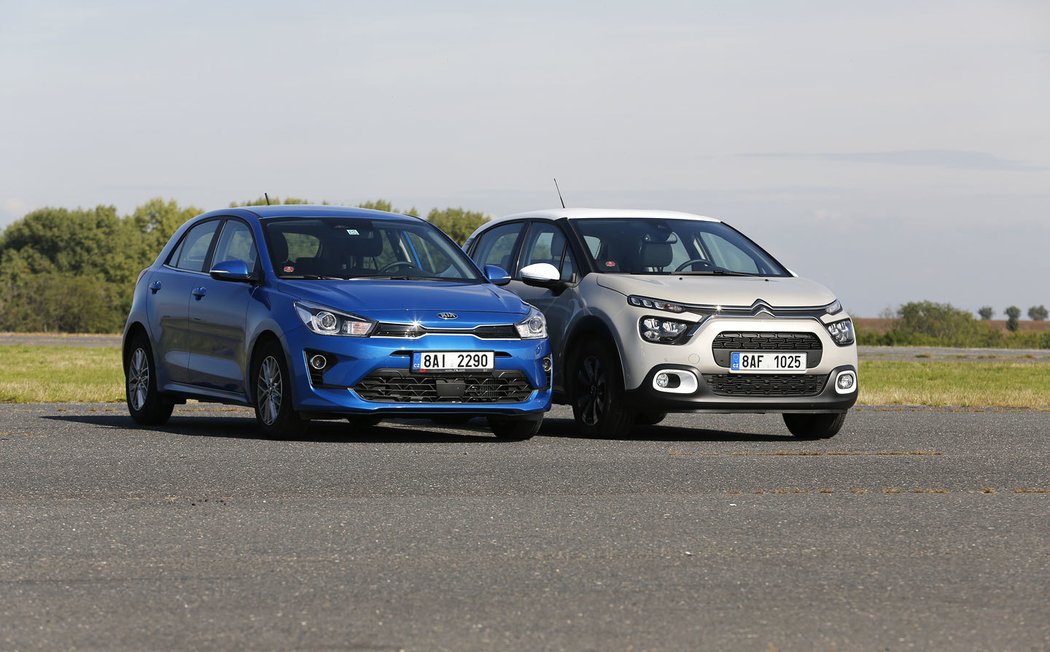 Citroën C3 1.2 PureTech vs. Kia Rio 1.0 T-GDI MHEV