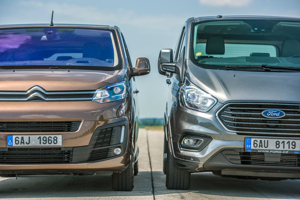 Citroën Spacetourer vs. Ford Tourneo Custom