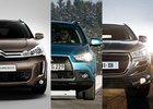 Citroën C4 Aircross vs. Mitsubishi ASX vs. Peugeot 4008 – Designový trojboj