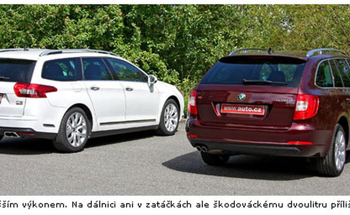 citroen skoda superb testy vyssistredni srovnavacitesty