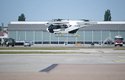 Start elektrického letounu City Airbus na letišti v Donauwörthu
