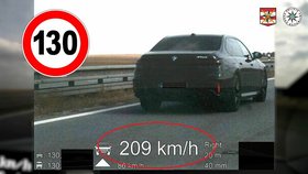 Cizinec (54) jel na dálnici D1 u Brna rychlostí přes 200 km/hod.