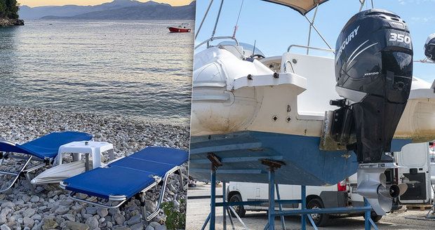 Milionářku na Korfu přejel rychlý motorový člun: Pomoci se nedovolala