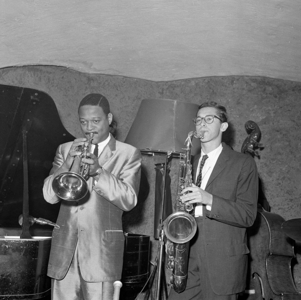 Trumpetista Clark Terry a saxofonista Barney Wilen