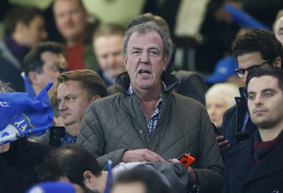 Jeremy Clarkson při zápase Chelsea