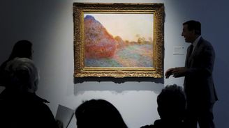 Monetův obraz Kupky sena se vydražil za rekordní 2,5 miliardy