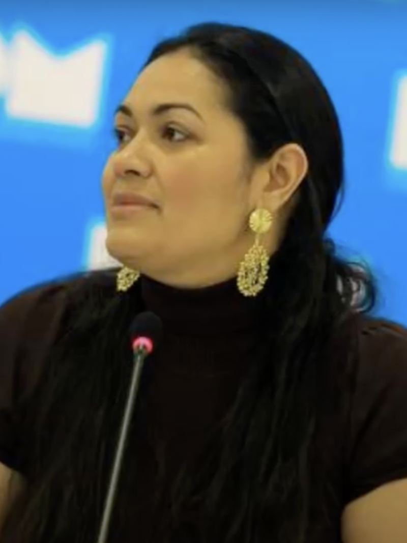 Claudia Rodríguez de Guevarová, od 1. 12. 2023 úřadující prezidentka Salvadoru.