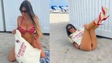 Sexy modelka Claudia Romaniová: Žhavé focení na pláži!