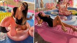 Nezbedná modelka Claudia Romaniová: Sexy hrátky s růžovým ptákem!