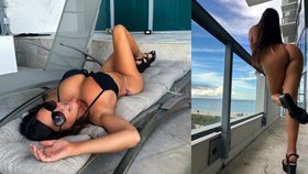 Sexy Claudia (41) v titěrných plavkách: Špulila zadek v Miami!
