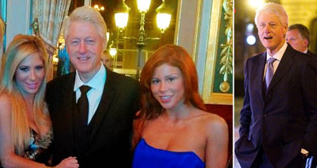 Jeden večer v Monaku s pornoherečkama a druhý večer na večeři v Praze, Bill Clinton umí žít