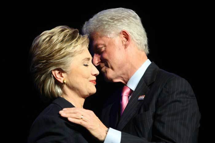 Bill Clinton a jeho žena Hillary